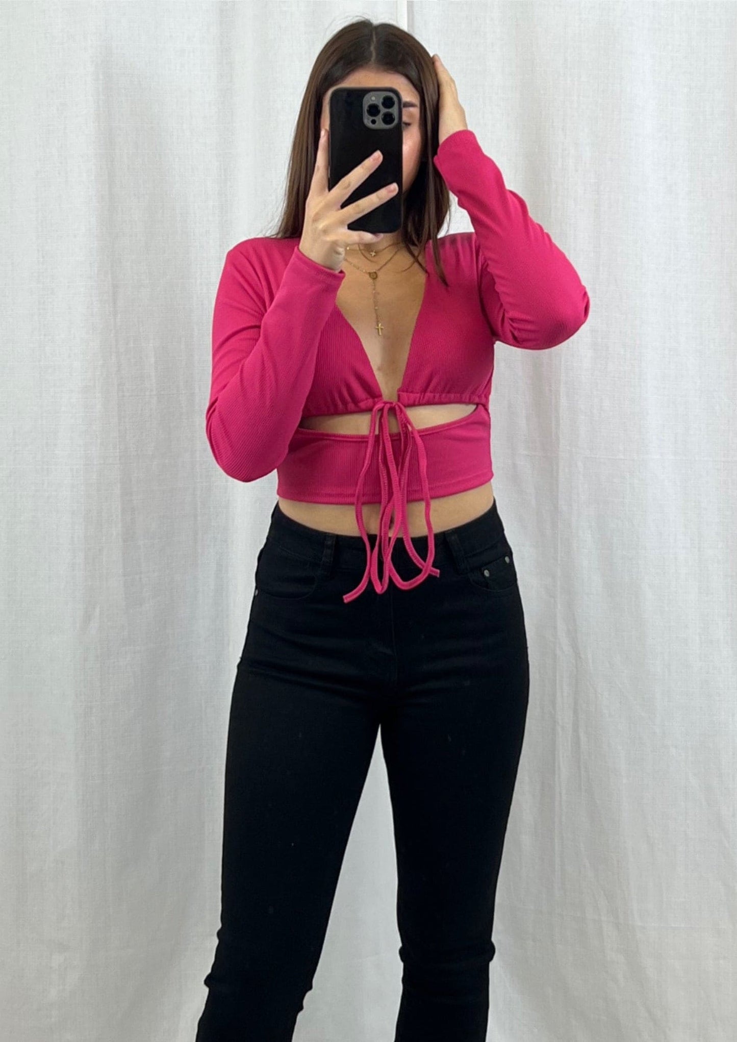 Top court Rose - Boutique de vêtements pour femmes DRAGUIGNAN