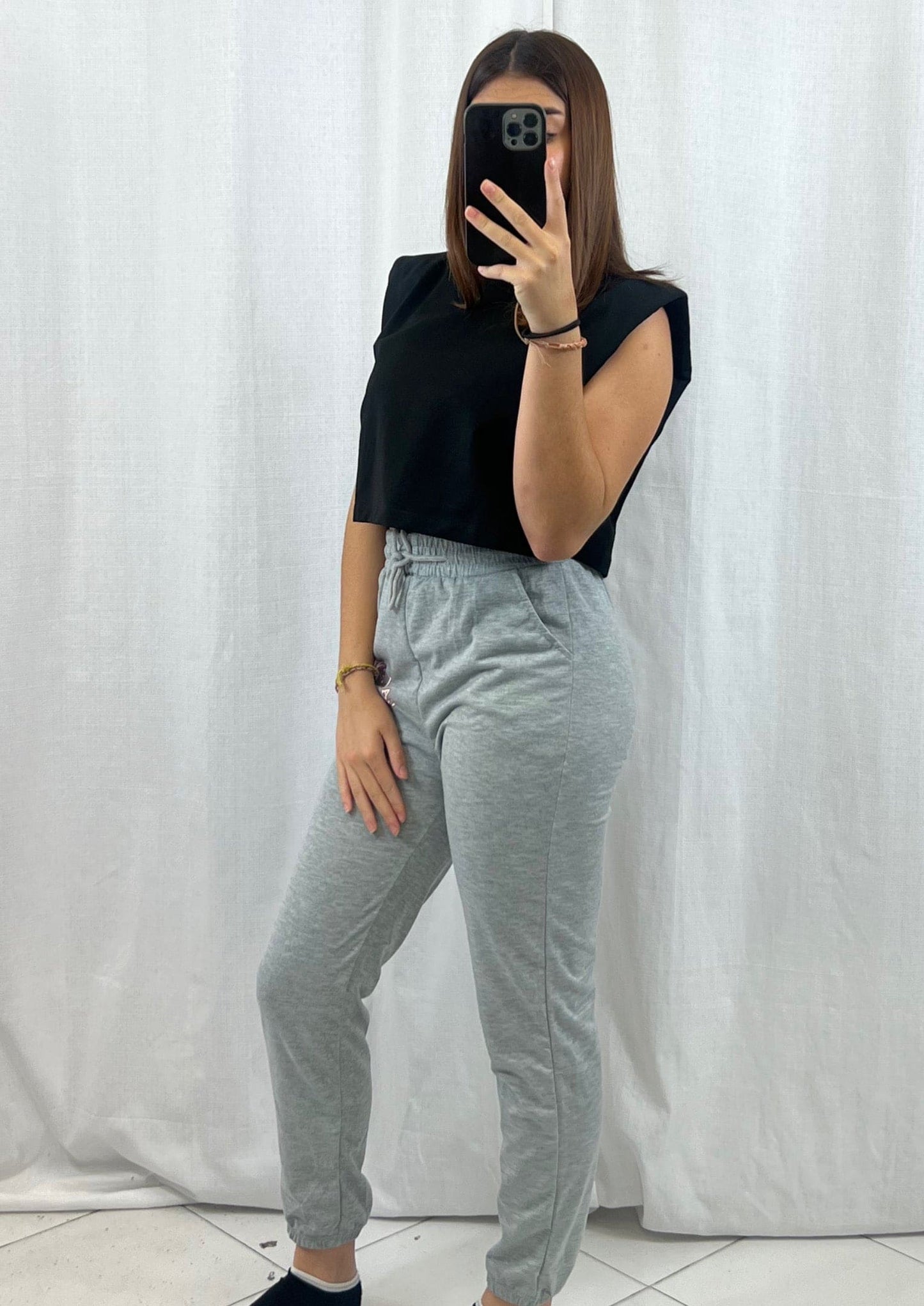 Jogging Gris - Boutique de vêtements pour femmes DRAGUIGNAN
