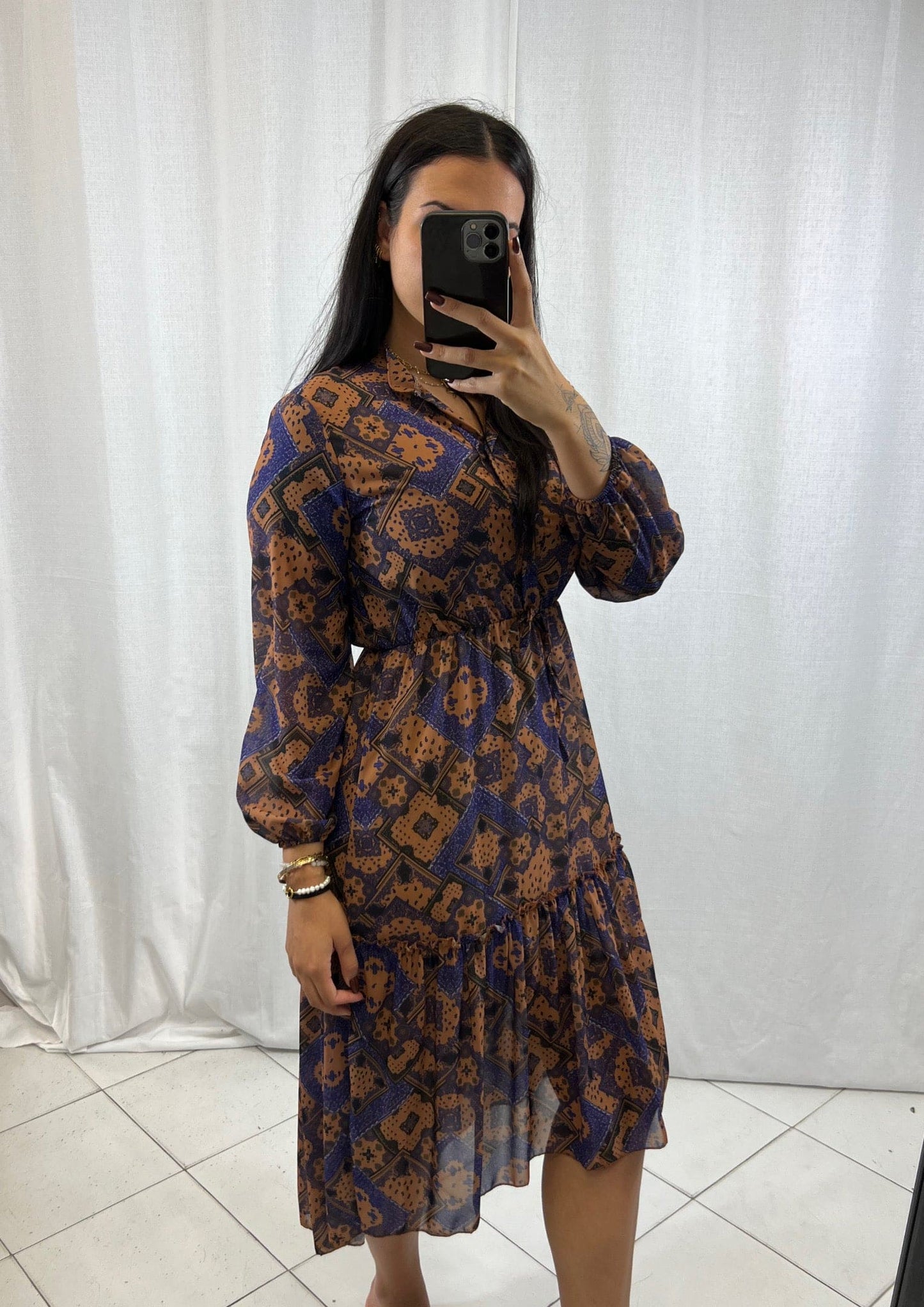 Robe longue Marron - Boutique de vêtements pour femmes DRAGUIGNAN