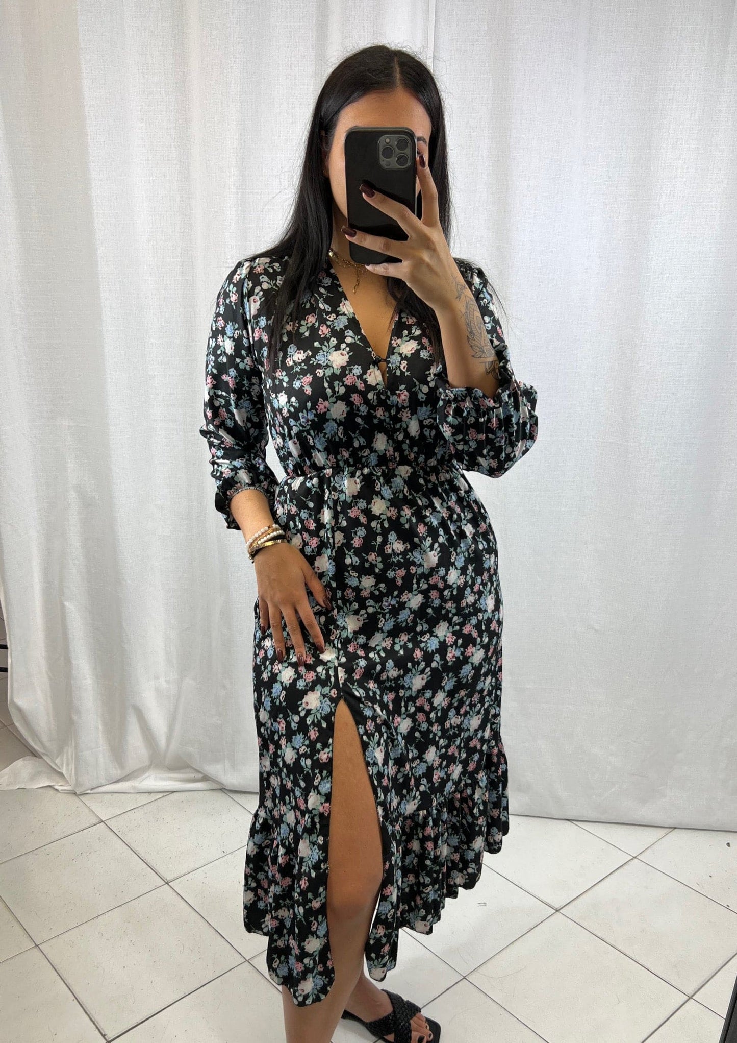 Violette - Robe longue noir