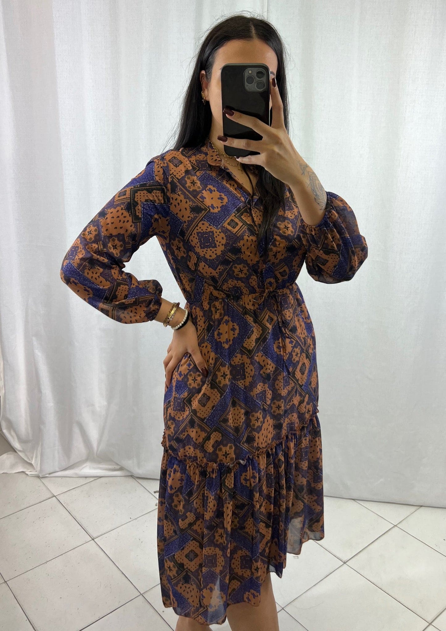 Robe longue Marron - Boutique de vêtements pour femmes DRAGUIGNAN