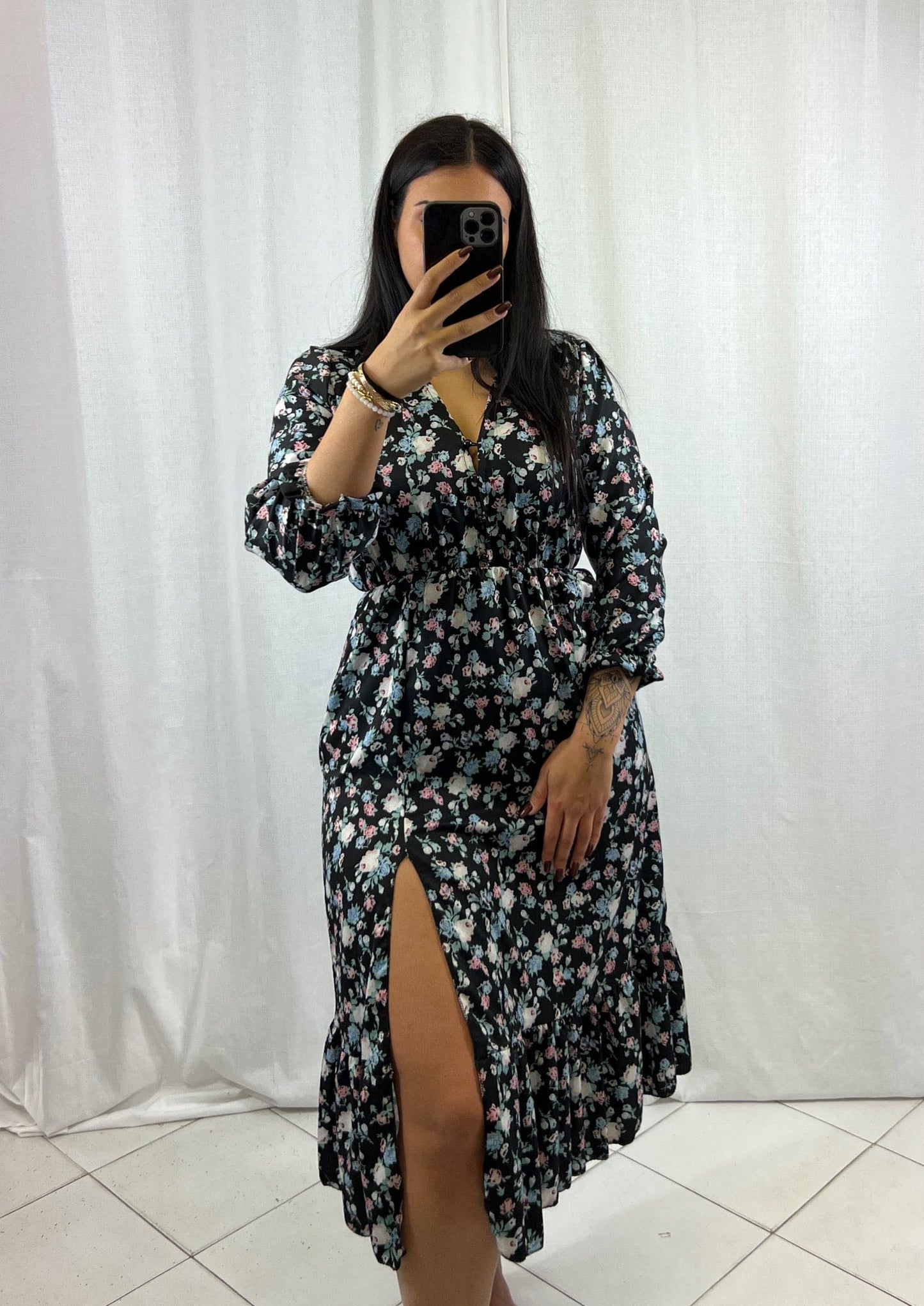 Violette - Robe longue noir