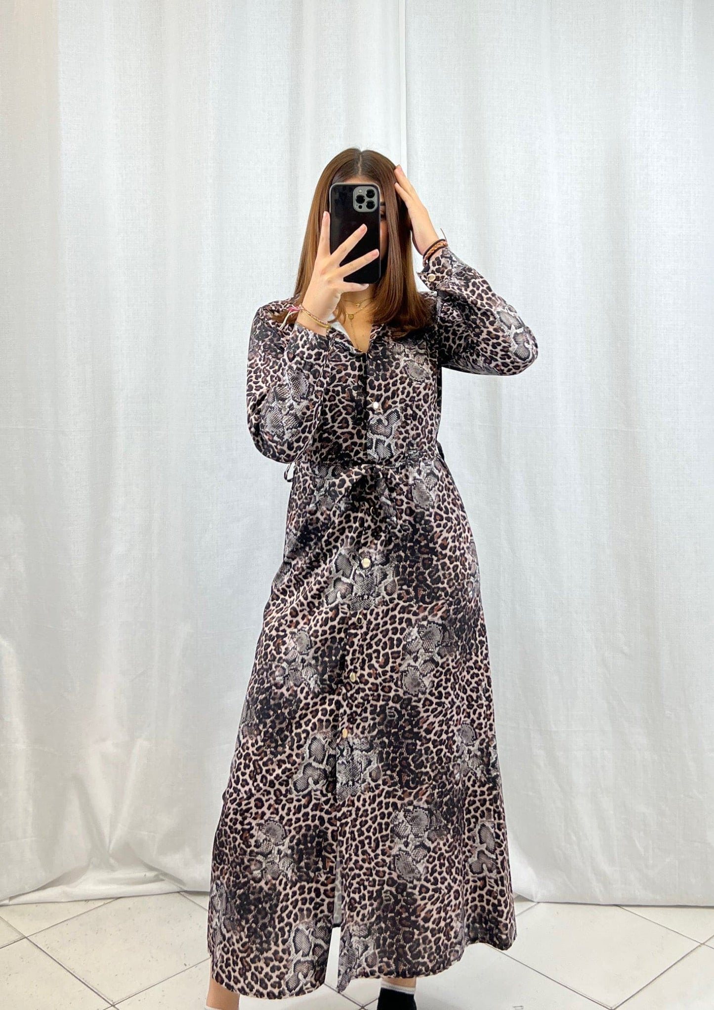 Robe longue Léopard - Boutique de vêtements pour femmes DRAGUIGNAN