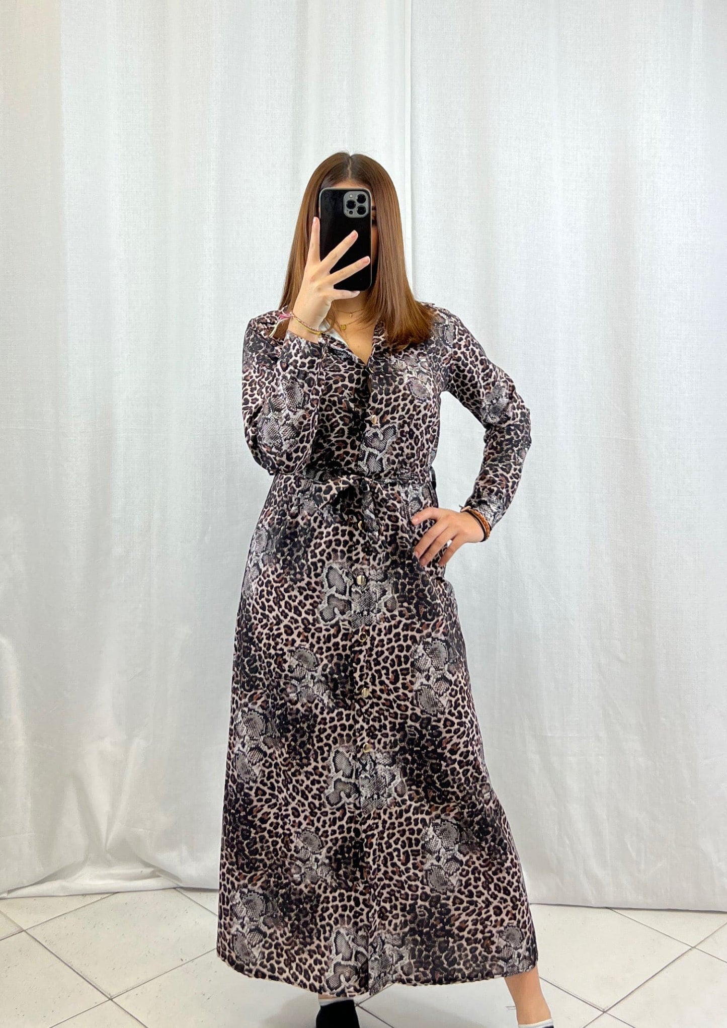 Robe longue Léopard - Boutique de vêtements pour femmes DRAGUIGNAN