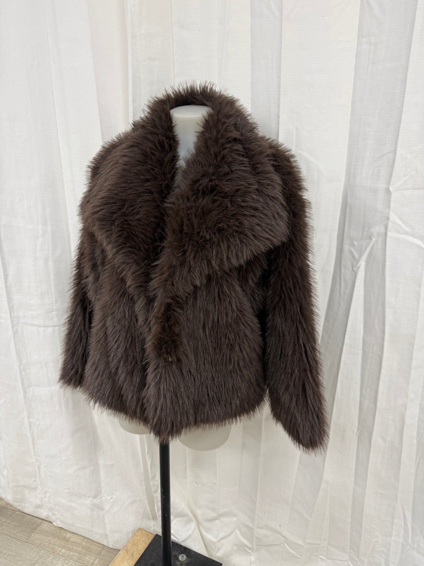 Veste fourrure marron MELYA