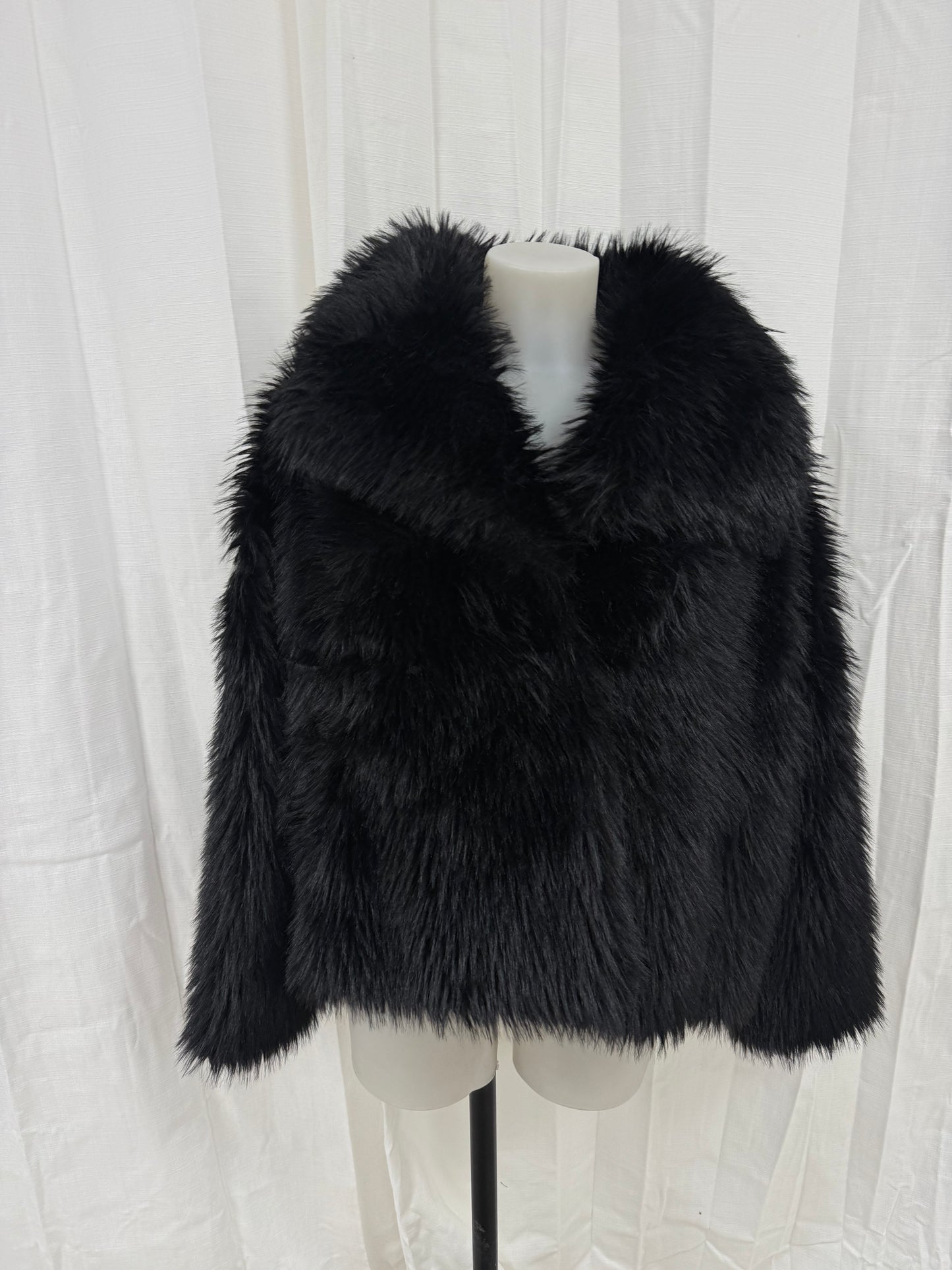 Veste fourrure noir MELYA