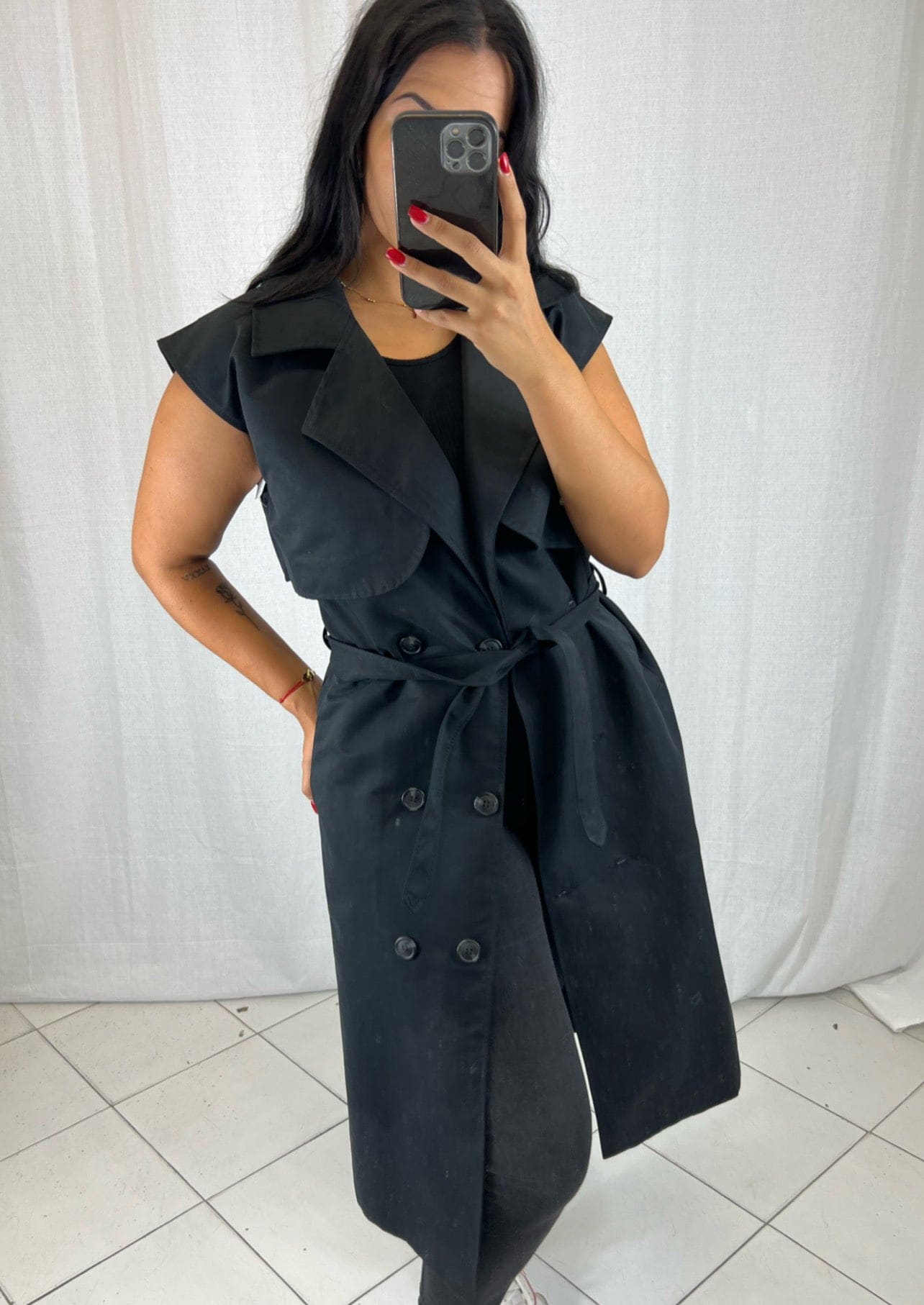 Trench Noir - Boutique de vêtements pour femmes DRAGUIGNAN