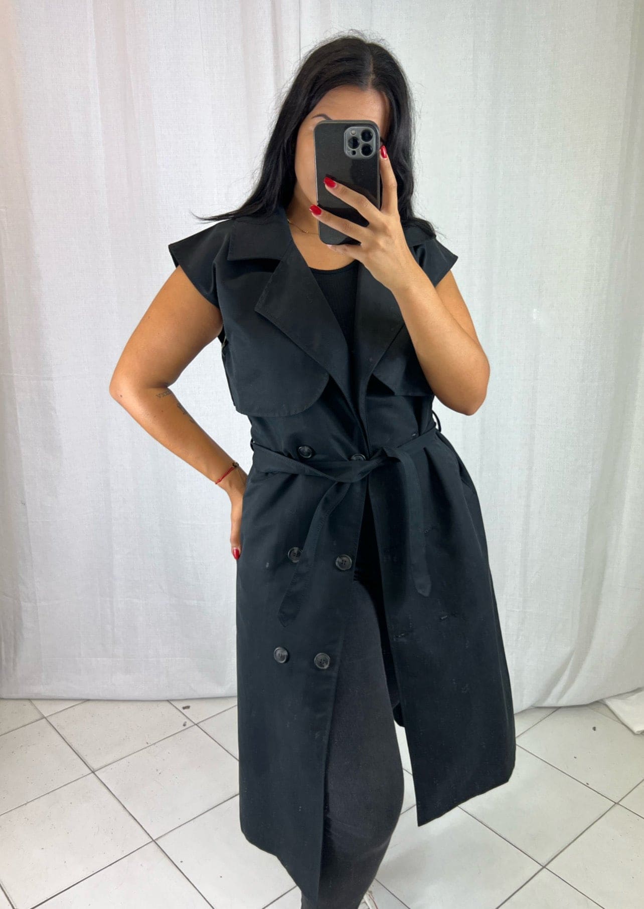 Trench Noir - Boutique de vêtements pour femmes DRAGUIGNAN