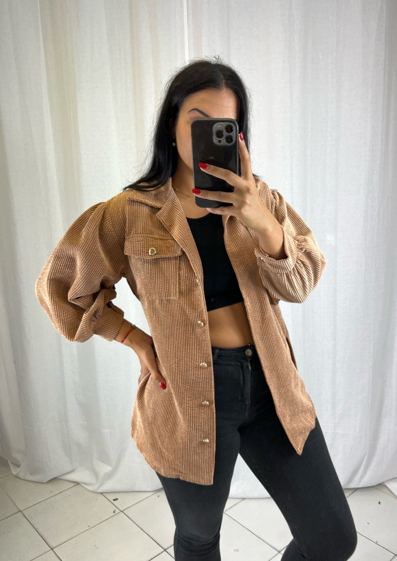 Veste Marron - Boutique de vêtements pour femmes DRAGUIGNAN