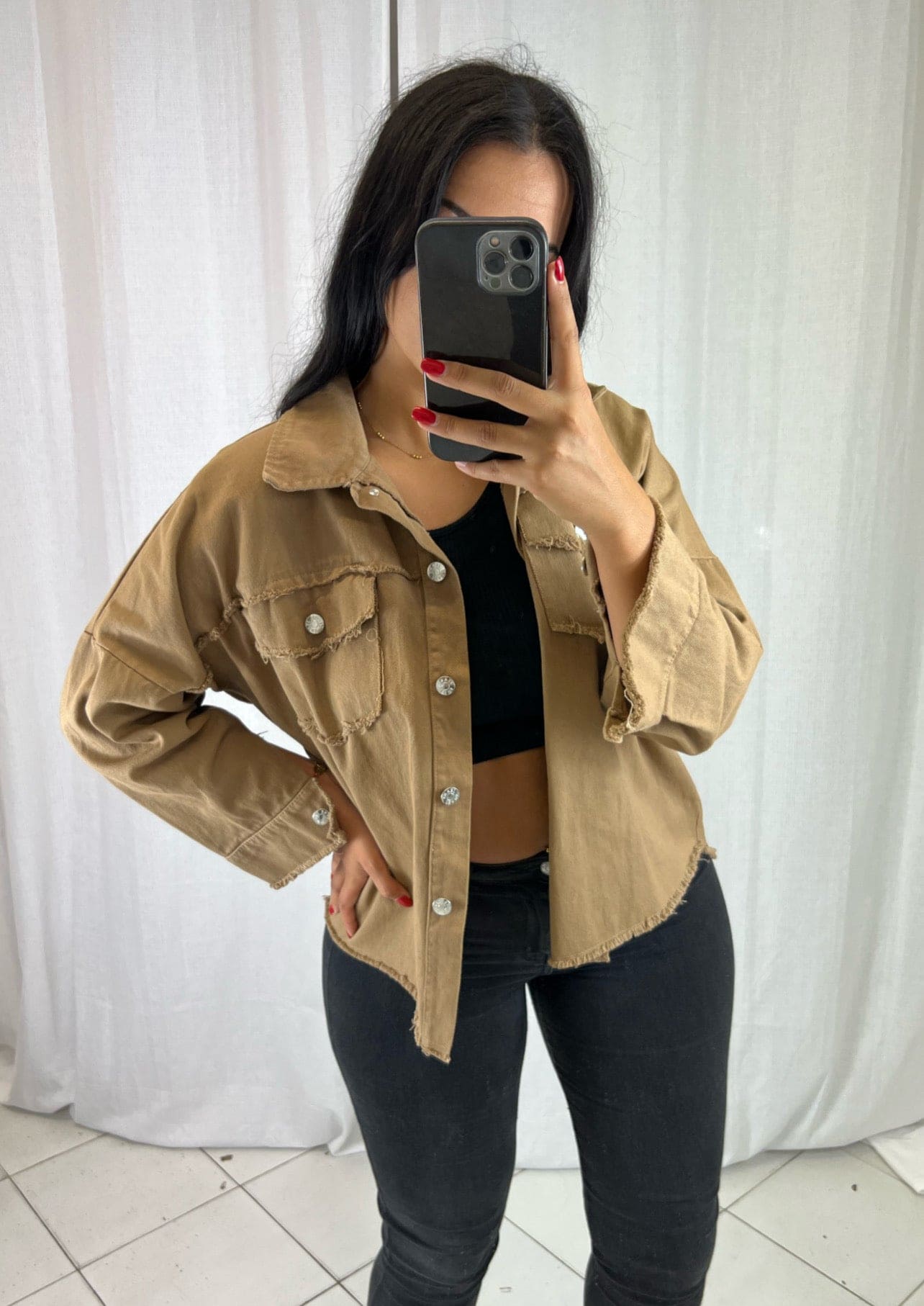 Veste Marron - Boutique de vêtements pour femmes DRAGUIGNAN