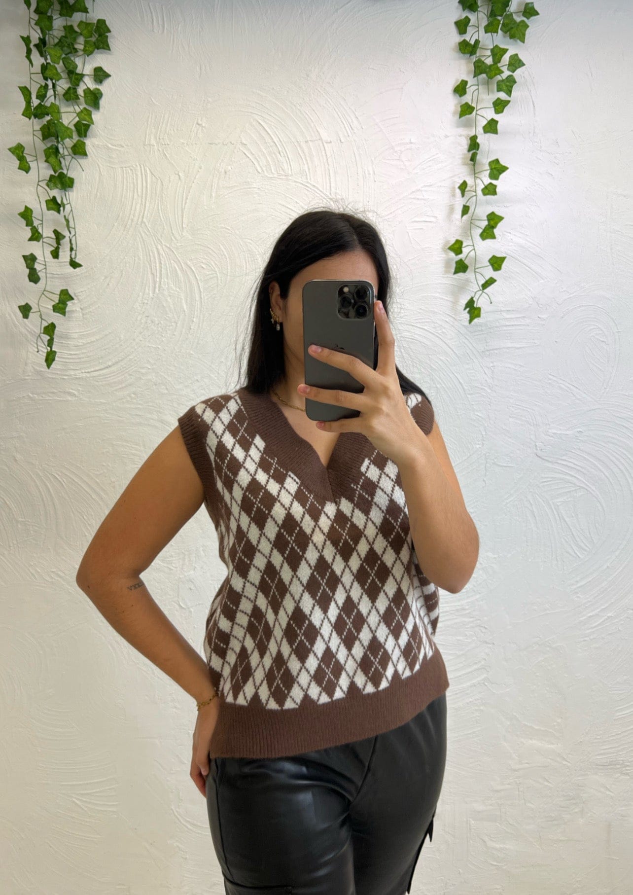 Pull Marron - Boutique de vêtements pour femmes DRAGUIGNAN