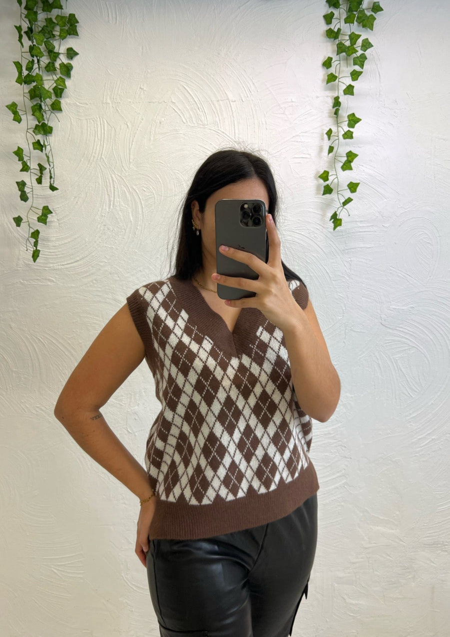 Pull Marron - Boutique de vêtements pour femmes DRAGUIGNAN