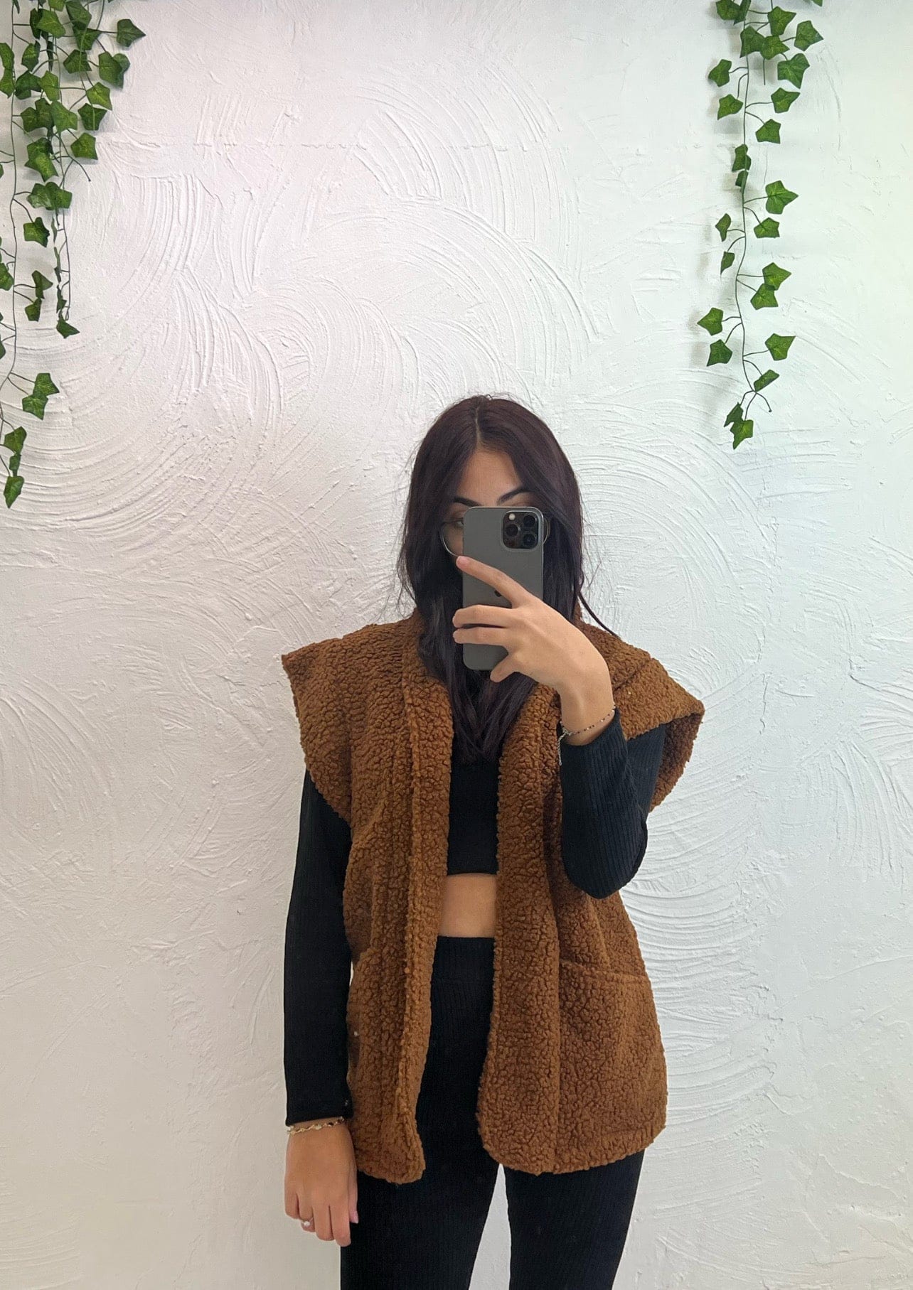 Gilet Marron - Boutique de vêtements pour femmes DRAGUIGNAN