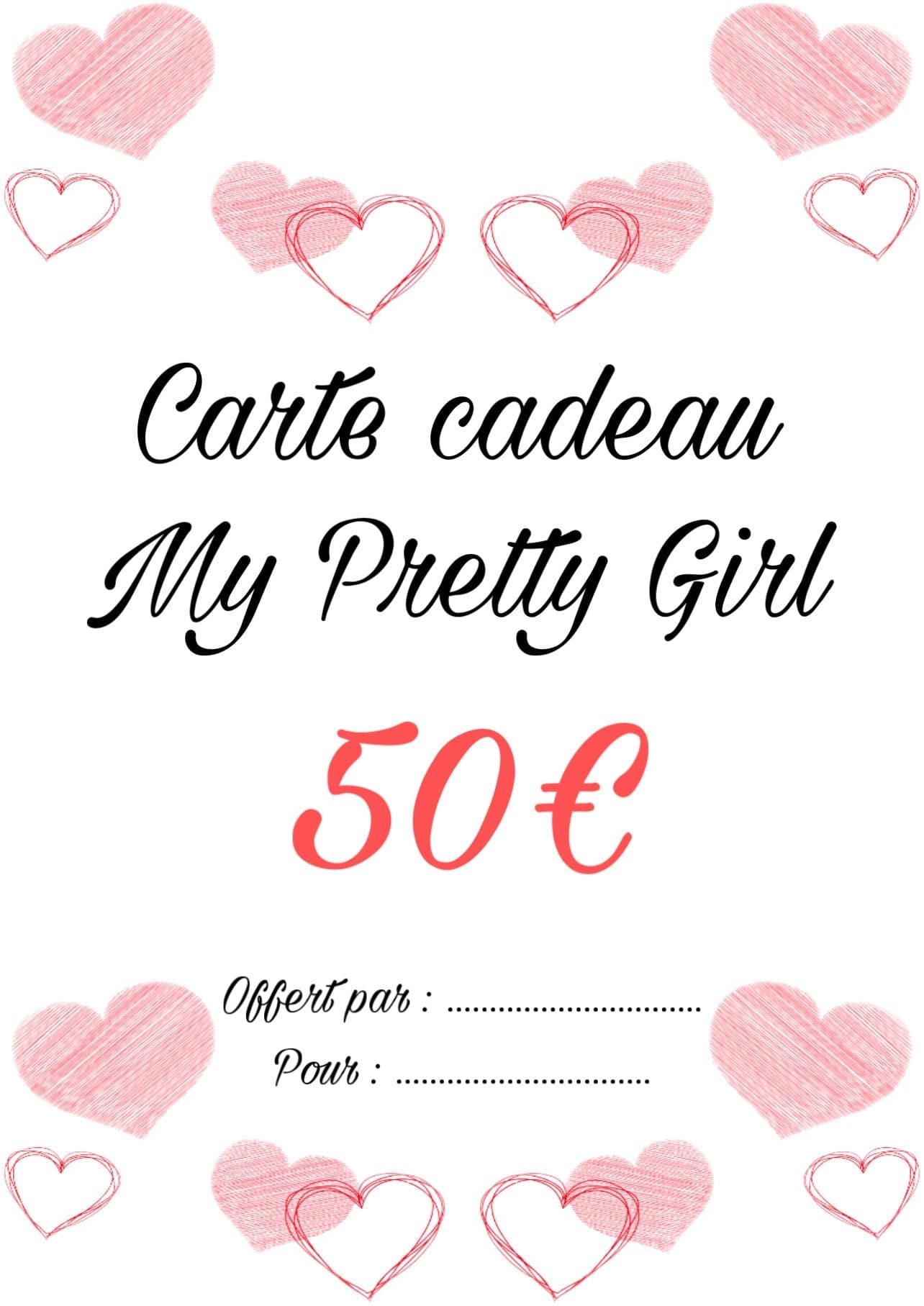 Carte Cadeau - Boutique de vêtements pour femmes DRAGUIGNAN