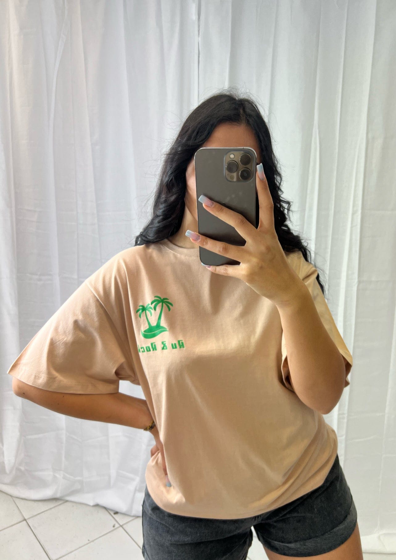 Tee shirt Beige - Boutique de vêtements pour femmes DRAGUIGNAN