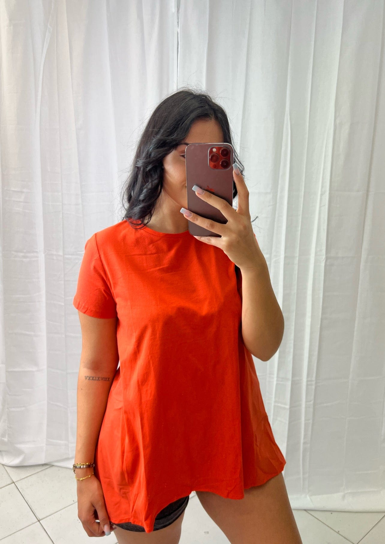 Tee shirt Orange - Boutique de vêtements pour femmes DRAGUIGNAN