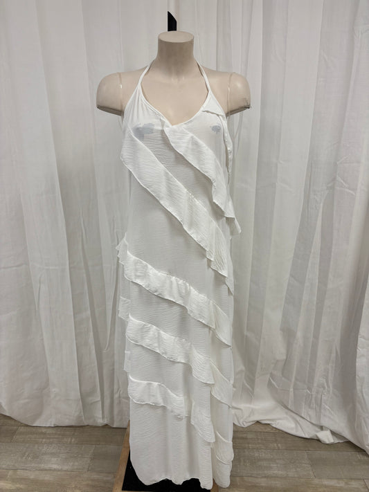 Robe longue blanche LEA