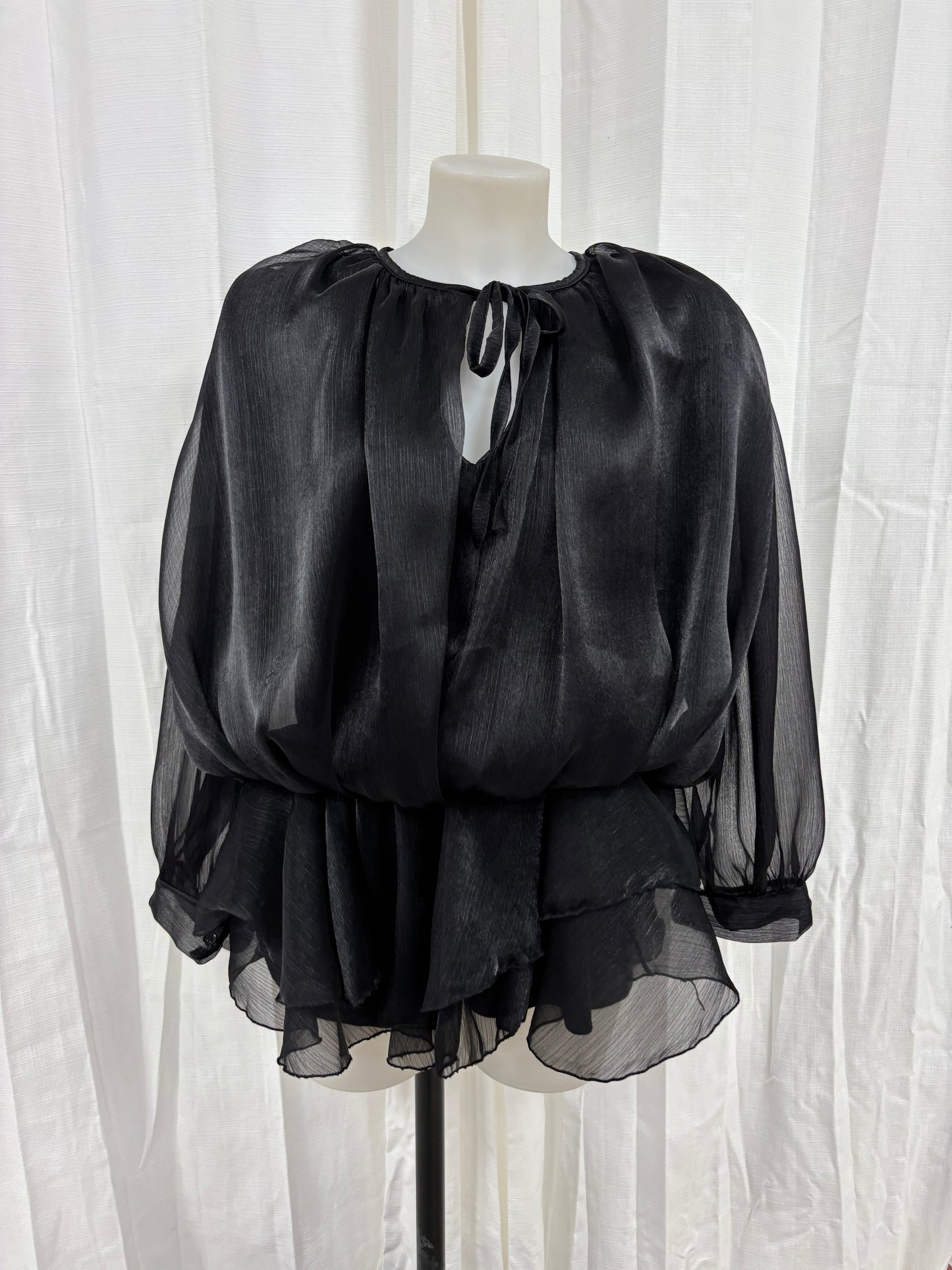 Combishort de soirée effet satiné noir