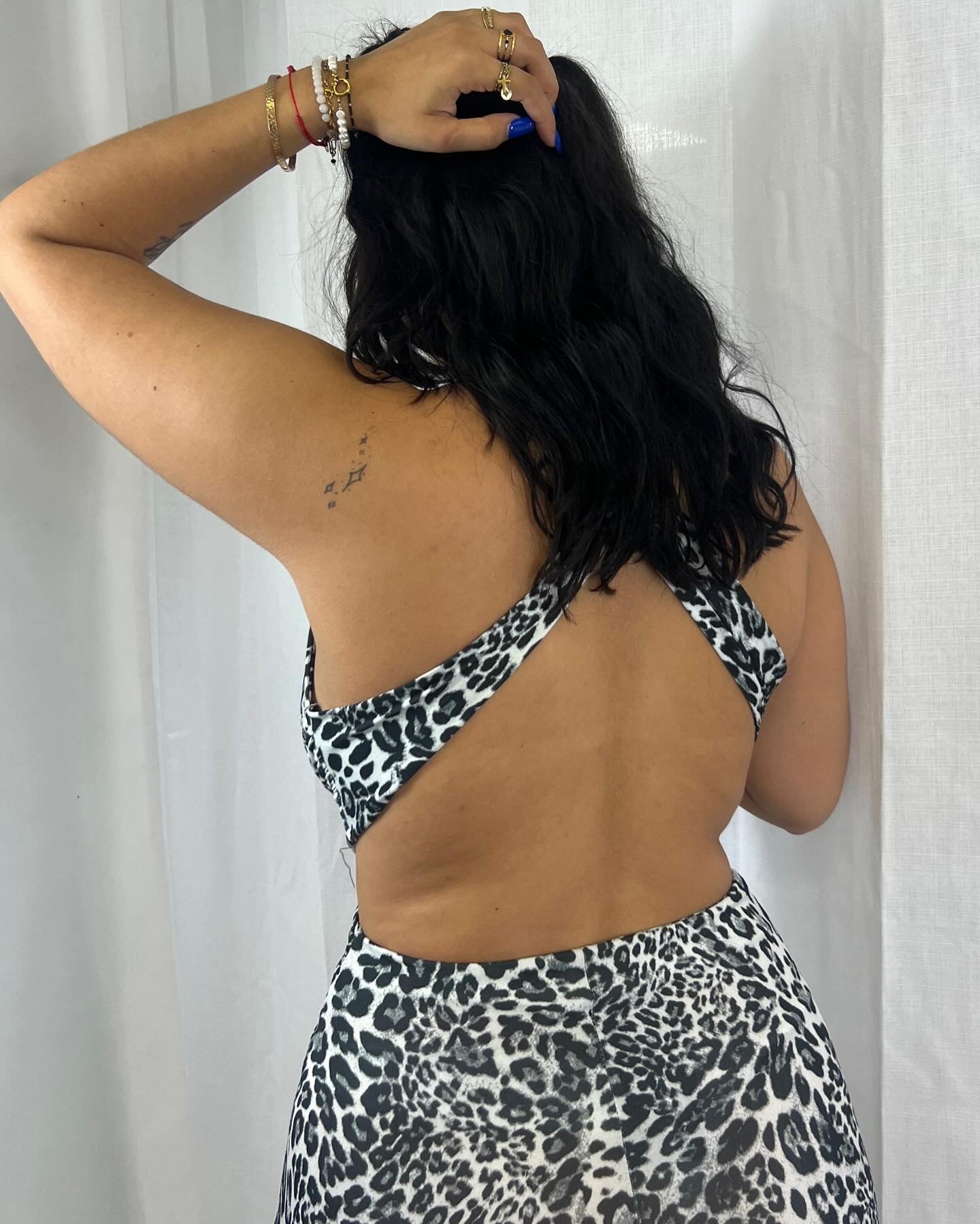 Robe longue grise léopard - Boutique de vêtements pour femmes DRAGUIGNAN