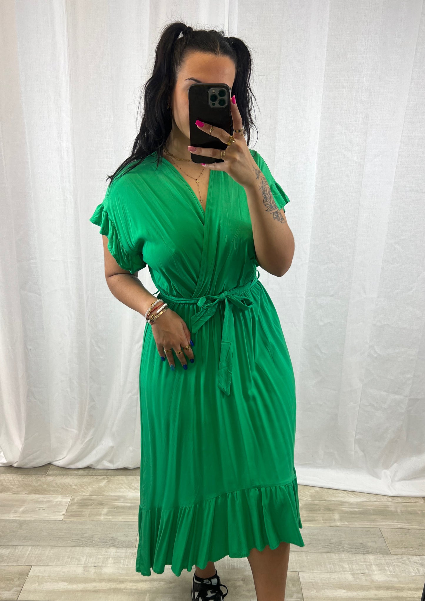 Mila - Robe Longue Verte