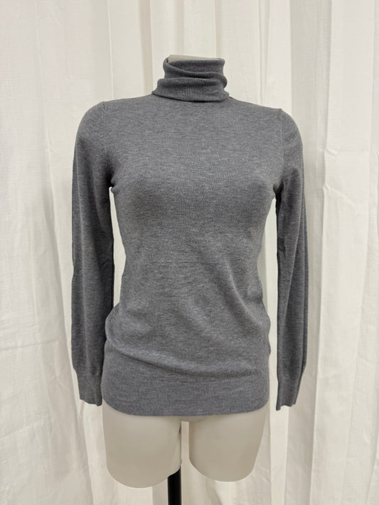 Pull col roulé gris RAYA