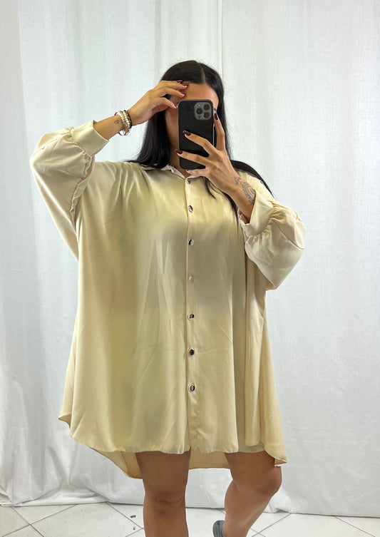Lina - Robe chemise Beige