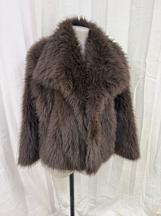 Veste fourrure marron MELYA