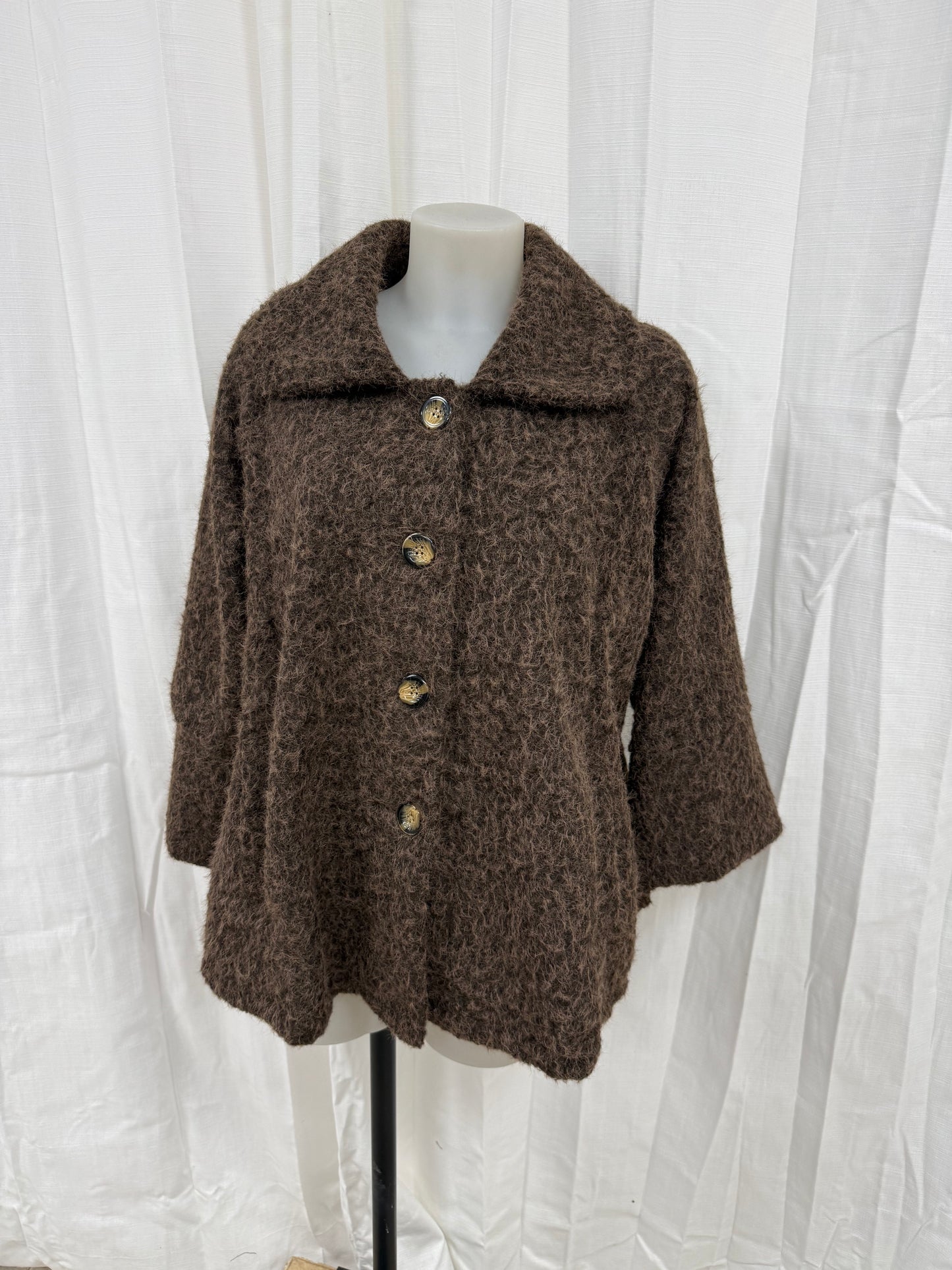 Veste curly marron NESSA