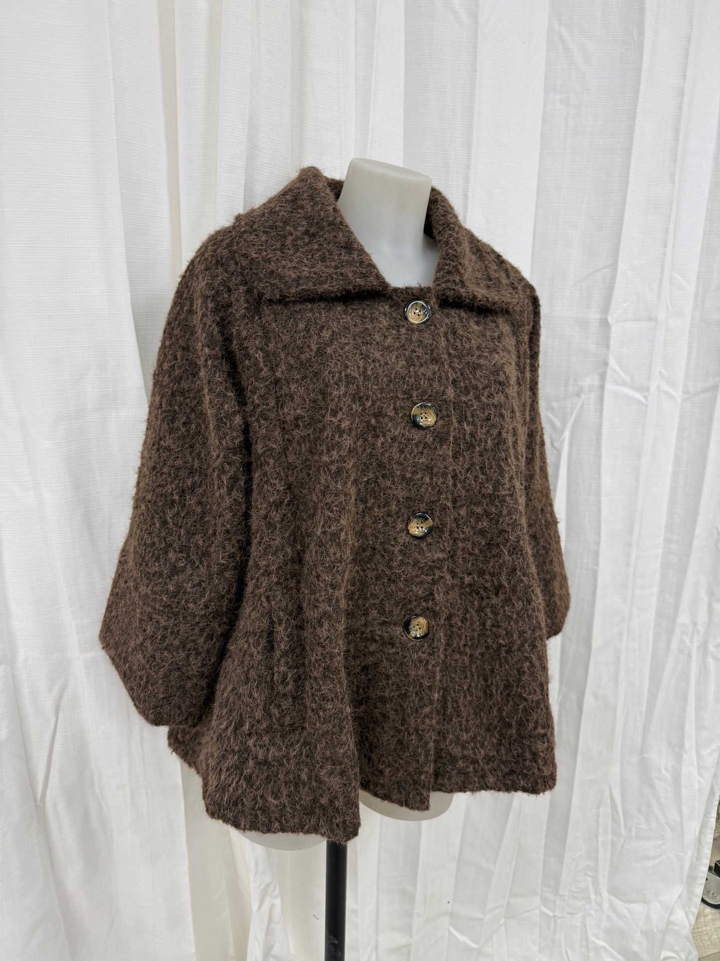 Veste curly marron NESSA