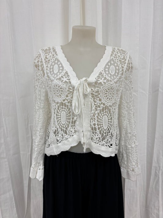 Gilet en dentelle Blanc