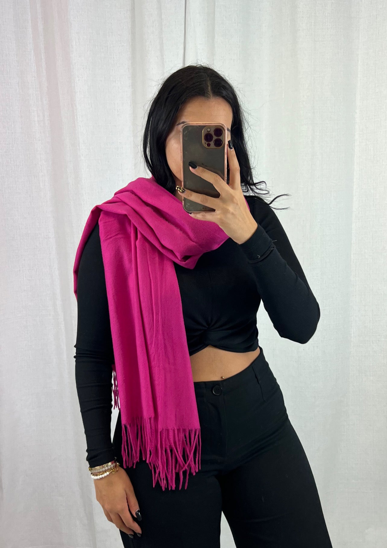 Echarpe Fushia - Boutique de vêtements pour femmes DRAGUIGNAN